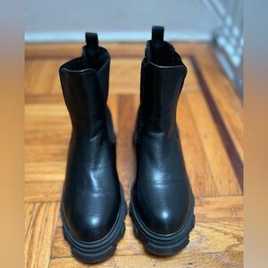 Bebe Black Slip-On Shoes